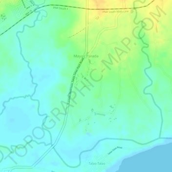 Mayao Parada topographic map, elevation, terrain