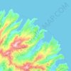 Okains Bay topographic map, elevation, terrain