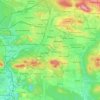 Kielce topographic map, elevation, terrain