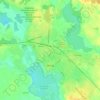 Morąg topographic map, elevation, terrain