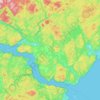 Sacré-Coeur topographic map, elevation, terrain