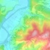 Krasiczyn topographic map, elevation, terrain