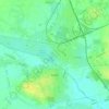 Kępno topographic map, elevation, terrain