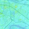 Vadhana District topographic map, elevation, terrain