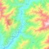 Bar Kunar topographic map, elevation, terrain