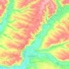 Брагинівська сільська громада topographic map, elevation, terrain