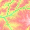 Alcántara topographic map, elevation, terrain