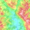 Cazals topographic map, elevation, terrain