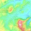 Ulìana/Oliena topographic map, elevation, terrain