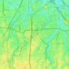 Kebayoran Baru topographic map, elevation, terrain