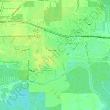 Fall Creek topographic map, elevation, terrain