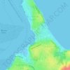 Buckland Beach topographic map, elevation, terrain