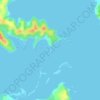 Tikorangi Island topographic map, elevation, terrain