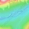 Wapta Lake topographic map, elevation, terrain