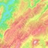 Sierra de Segura topographic map, elevation, terrain