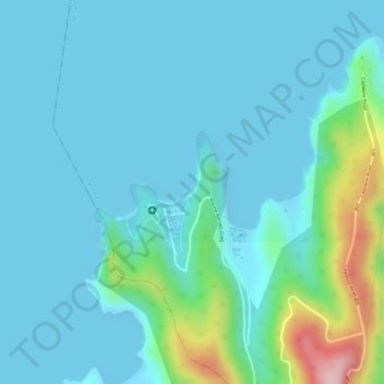 Marine Base Beach topographic map, elevation, terrain