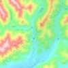 Saxton River topographic map, elevation, terrain