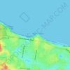 Portsea Front Beach topographic map, elevation, terrain