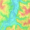 Swope Park topographic map, elevation, terrain