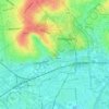 Nottingham Castle topographic map, elevation, terrain