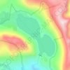 Saddlebag Lake topographic map, elevation, terrain