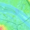 Rhein topographic map, elevation, terrain