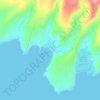 Wain Beach Camaya Coast topographic map, elevation, terrain