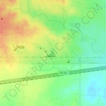 Jackson Hole topographic map, elevation, terrain