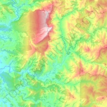 Mangapoike River topographic map, elevation, terrain