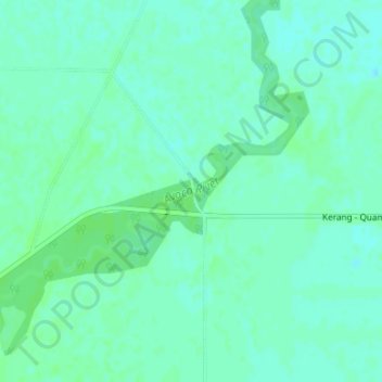 Avoca River topographic map, elevation, terrain