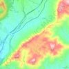 Blue Ridge Mountains topographic map, elevation, terrain