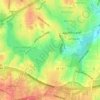 Lake Johnson topographic map, elevation, terrain