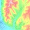 Snowy Gorge Creek topographic map, elevation, terrain