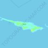 Hog Cay topographic map, elevation, terrain