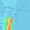 Eastern Beach topographic map, elevation, terrain