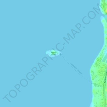 Potipot Island topographic map, elevation, terrain