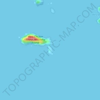 Araara Island topographic map, elevation, terrain