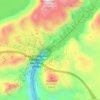 Hoover Dam topographic map, elevation, terrain