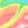 Tundra topographic map, elevation, terrain