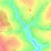 Папоротка topographic map, elevation, terrain