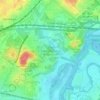 United States National Arboretum topographic map, elevation, terrain