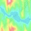 Gibson Reservoir topographic map, elevation, terrain