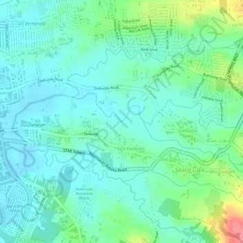 Dagat-Dagatan topographic map, elevation, terrain