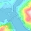 Eilean Donan topographic map, elevation, terrain