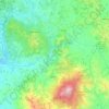 Val d'Orcia topographic map, elevation, terrain