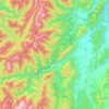 Wangapeka River topographic map, elevation, terrain