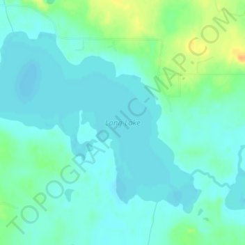 Long Lake topographic map, elevation, terrain