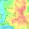 Les Gillardes topographic map, elevation, terrain