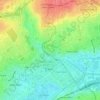 Mur d'enceinte du Château de Caen topographic map, elevation, terrain