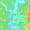 Pai River topographic map, elevation, terrain